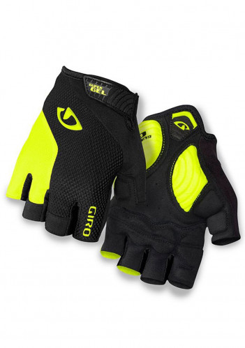 Pánské cyklistické rukavice GIRO Strade Dure Black/Highlight Yellow